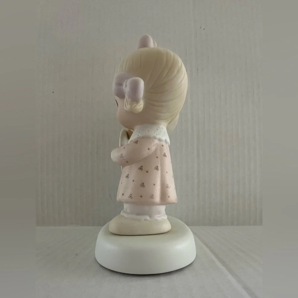 Precious Moments 10th Anniversary Cake Topper - Cream and Pink - Picture 7 of 16